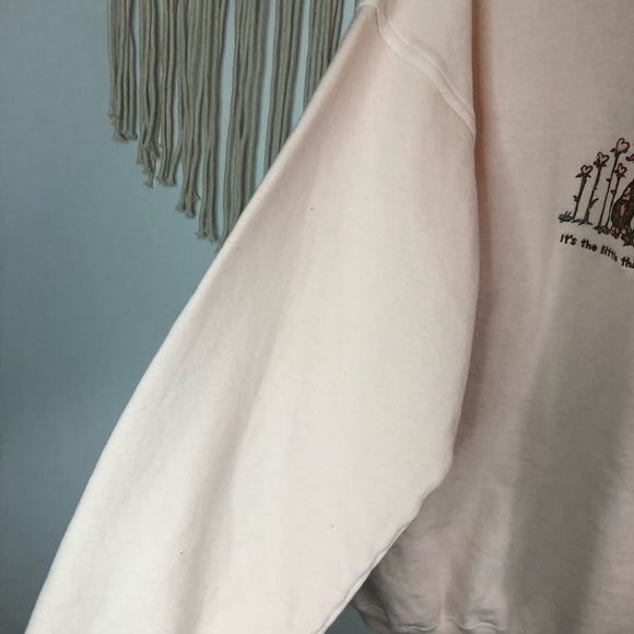 Vintage Walt Disney Pooh Piglet It's The Little Things Graphic Sweatshirt M - Picture 3 of 9